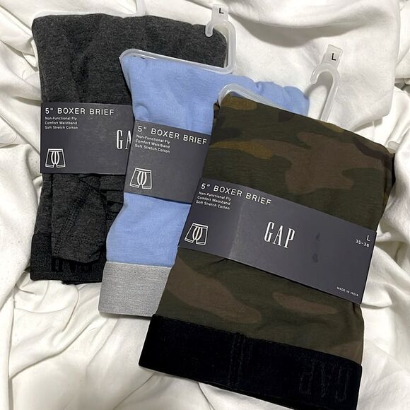 NIP- GAP- Men’s L. Three 5” boxer briefs - Picture 1 of 7